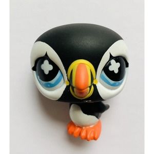 Puffin Penguin Mini Figure 654 Authentic Littlest Pet Shop Hasbro LPS Figurine